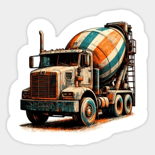 Concrete Mixer Truck Sticker